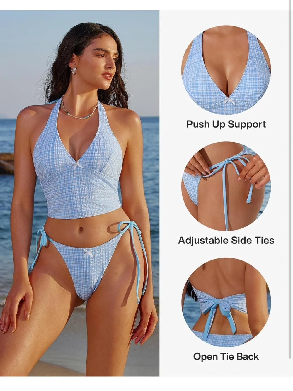 Plaid Tankini set